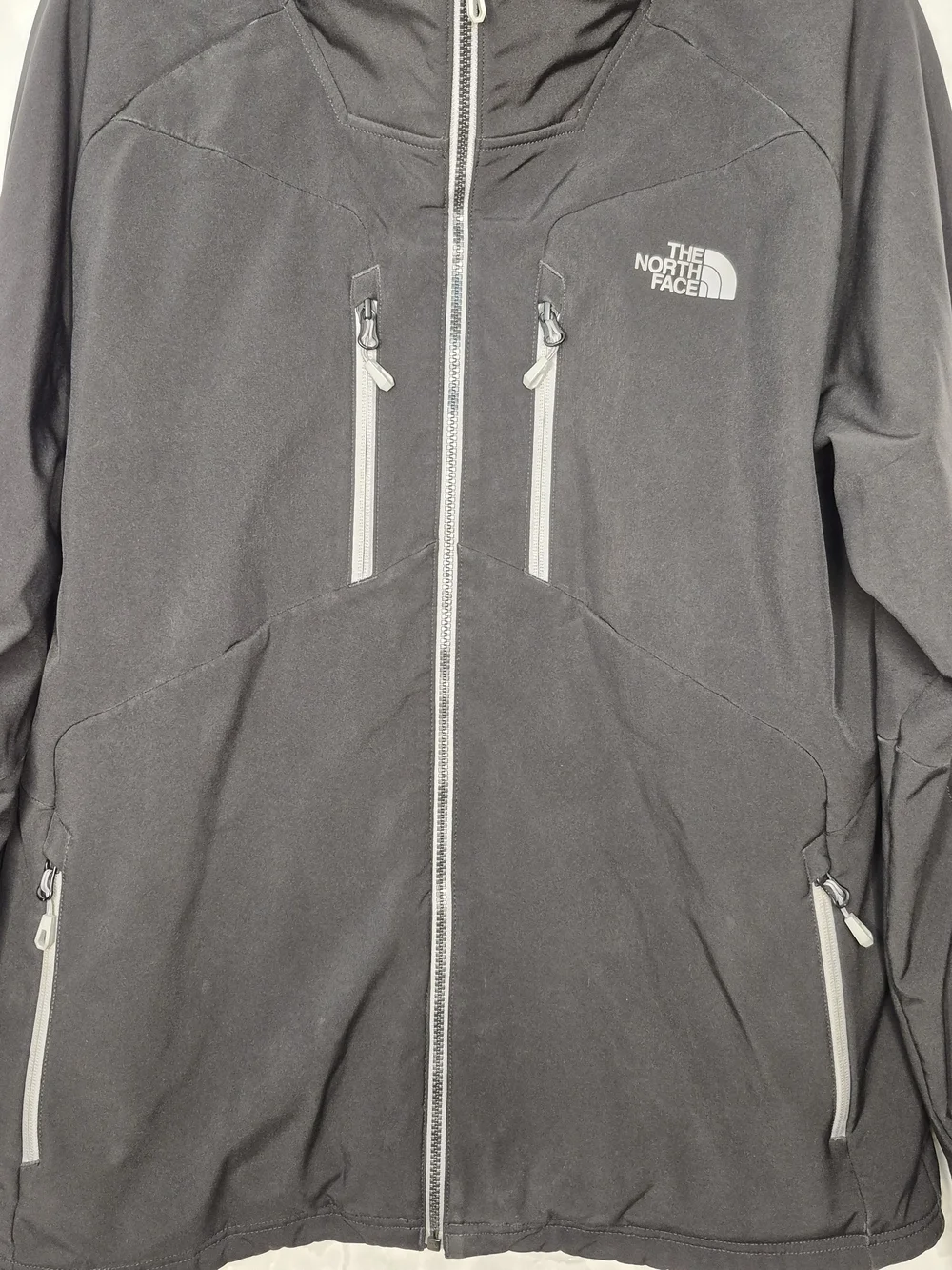 The North Face WindWall Double Lined Hooded Softshell Jacket Black Mens Large